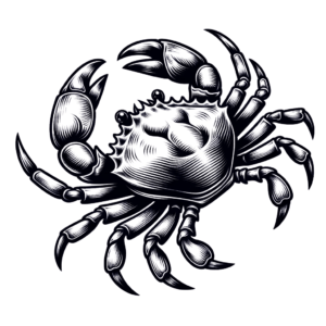 Crab Depicted In A 3D Tattoo