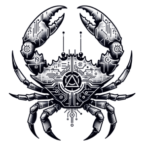 Crab In Cyber Sigilism Style