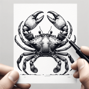Crab In Realism Lines