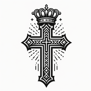 Cross With A Crown On Top