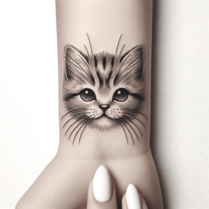 Cute Cat With Whiskers