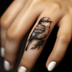 Dainty Bird On The Ring Finger