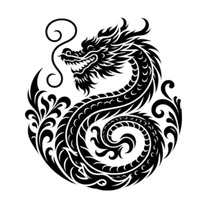 Dainty Dragon Outline