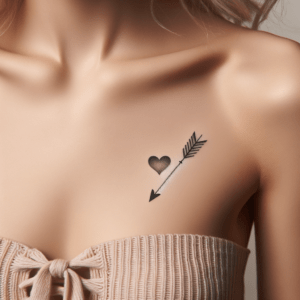 Delicate Arrow And Heart