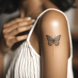 Delicate Butterfly With Fine Lines