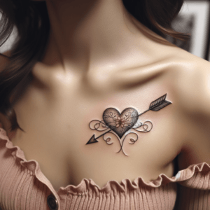 Delicate Heart And Arrow