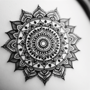 Delicate Mandala Sun With Intricate Details