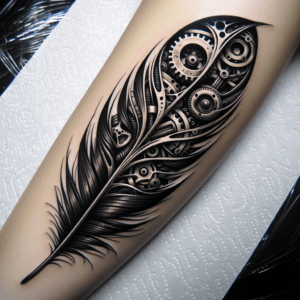 Detailed Biomechanical Feather