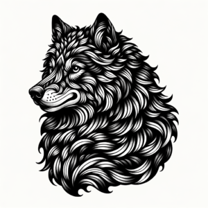 Detailed Realism Wolf Design