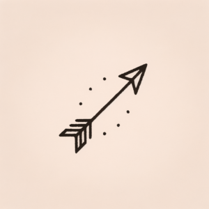 Determined Stick And Poke Arrow