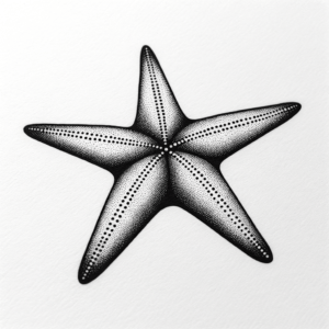 Dotwork Tattoo Design Of A Starfish