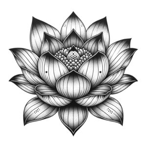Dotwork Tattoo Stencil
