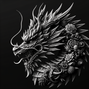 Dragon Depicted In A 3D Tattoo