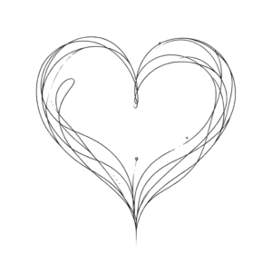 Dreamy Single Line Heart