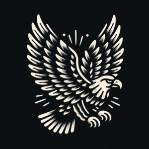 Eagle In American Traditional Lines