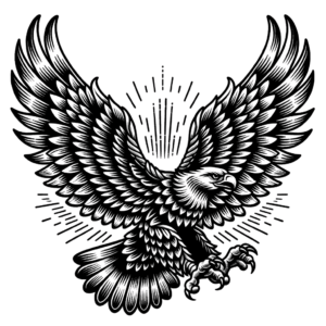 Eagle In An American Traditional Tattoo Style
