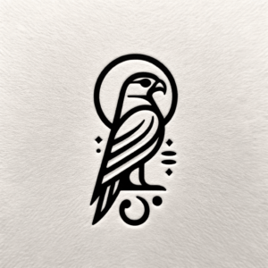 Egyptian Tattoo Of A Falcon