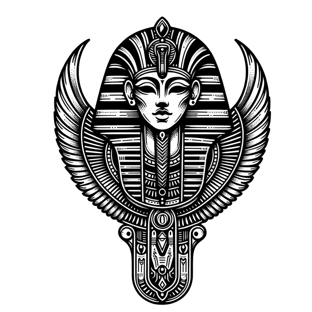 Egyptian Tattoo Stencil