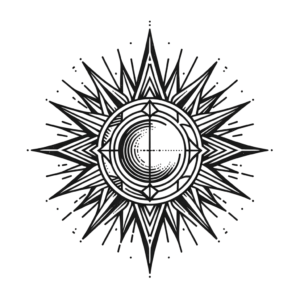 Elegant Geometric Sun