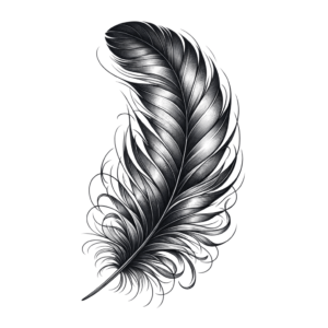 Elegant Linework Feather