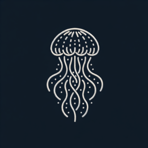 Embroidery Tattoo Of A Jellyfish