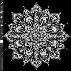 Enchanting Dotwork Mandala