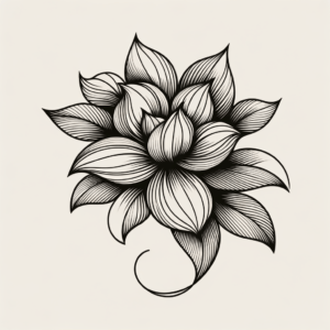 Fair Single Continuous Line Flower
