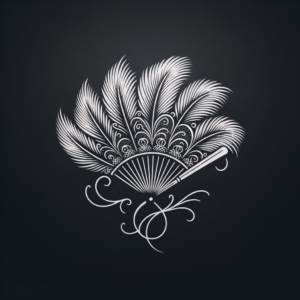 Feather Fan In A Sexy Tattoo Style