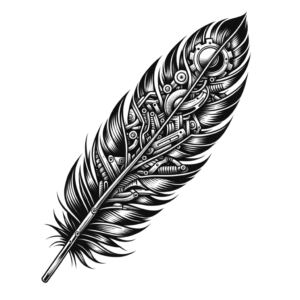 Feather In A Biomechanical Style
