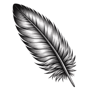 Feather With Dot Shading