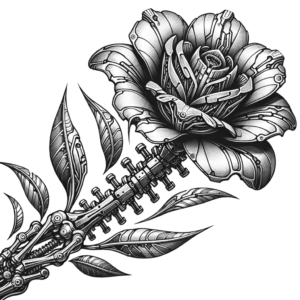 Feminine Biomechanical Flower