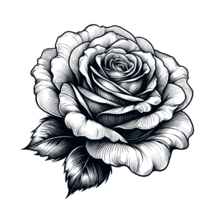 Feminine Sketchy Rose