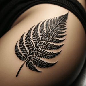 Fern Leaf In Polynesian Style