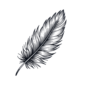 Fine Line Minimalist Feather