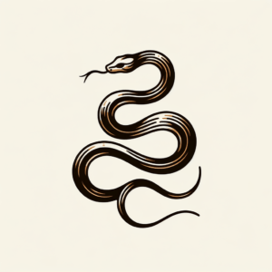 Fine Line Minimalist Snake
