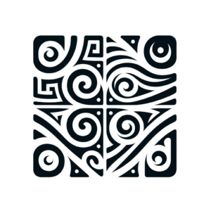 Flag Depicted In A Tribal Tattoo