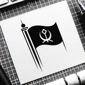 Flag In Cyber Sigilism Lines