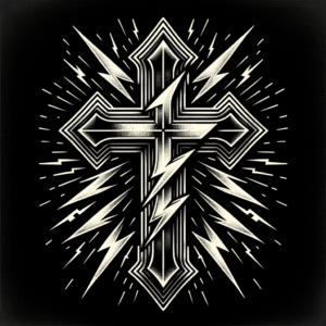 Flash Cross With Lightning Bolt Details