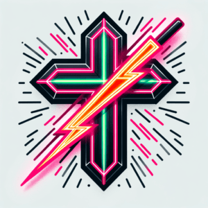 Flash Cross With Neon Accents