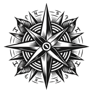 Flash Style Compass Rose