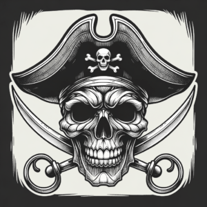 Flash Style Pirate Skull