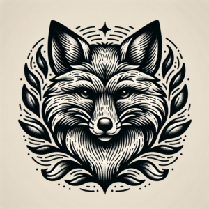 Fox In An American Traditional Tattoo Style
