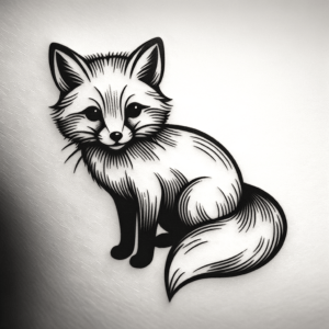 Fox In Simple Style