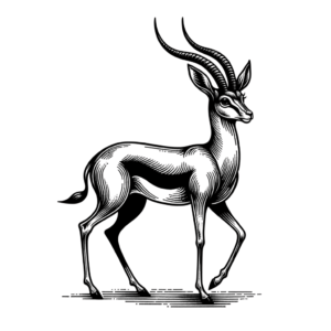 Gazelle In Neo Traditional Tattoo Style