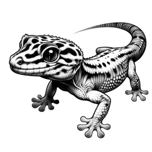 Gecko In Realism Lines
