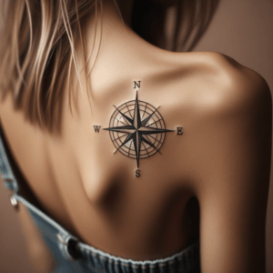 Geometric Compass Rose