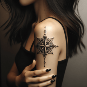 Geometric Compass Rose
