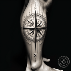 Geometric Compass With Intricate Details