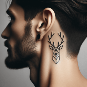 Geometric Deer Head
