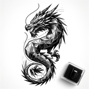 Geometric Dragon With Triangles